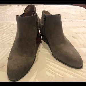Caslon Taupe Suede Boots, Size 7.5